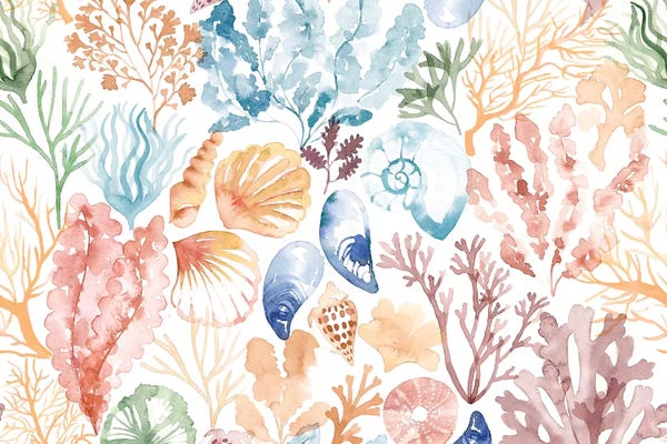 Coral: Coral Reef Sand Swatch by Sara Berrenson