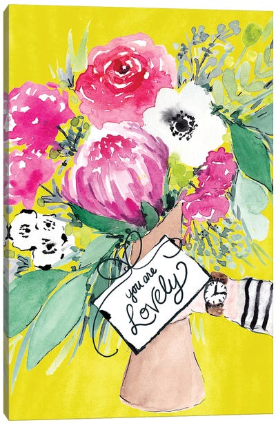 Flower Bouquet II Canvas Art Print - Poppy Art