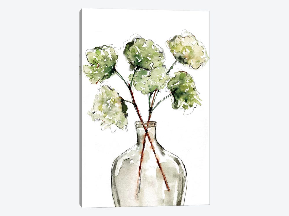 Greenery Vase II 1-piece Canvas Print