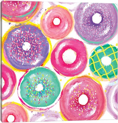 Donuts Layers Canvas Art Print - Sara Berrenson