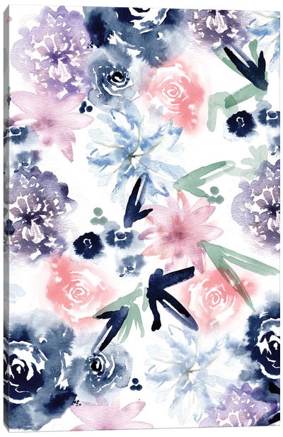 Dreamy Floral Canvas Art Print - Sara Berrenson