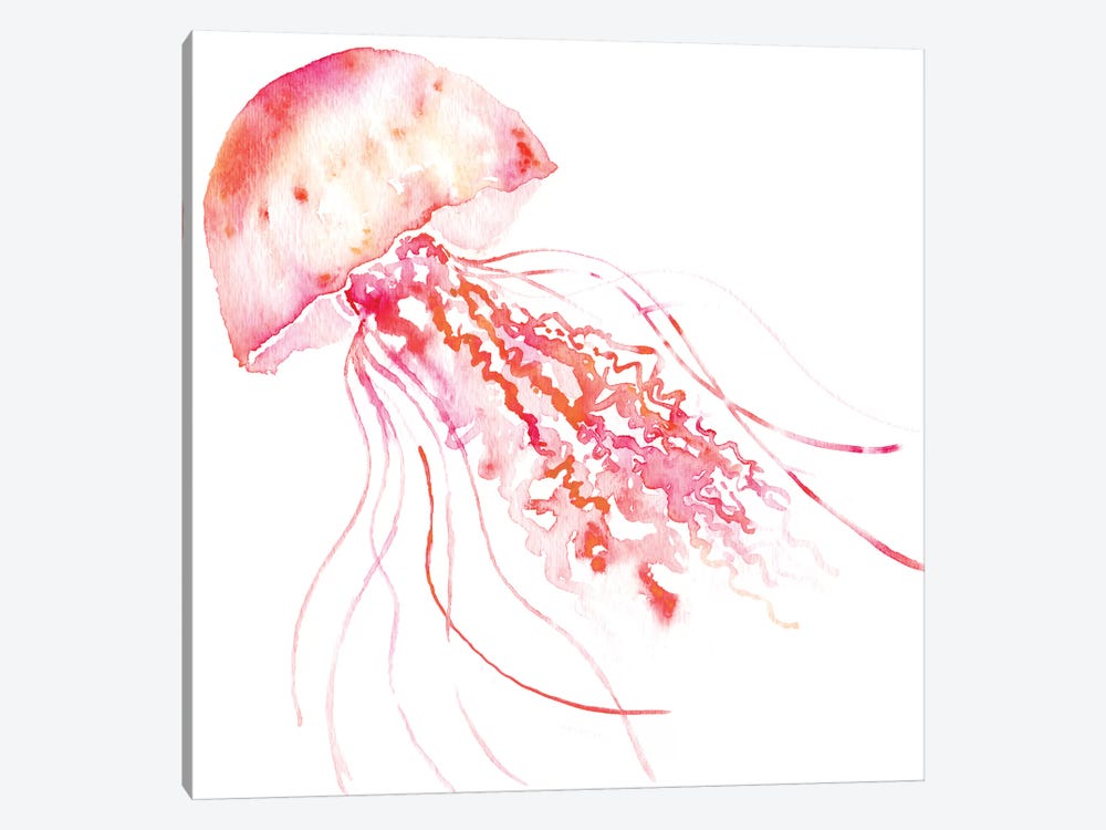 Jellyfish Pink by Sara Berrenson 1-piece Canvas Art