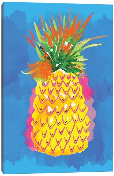 Pineapple II Canvas Art Print - Pineapple Art