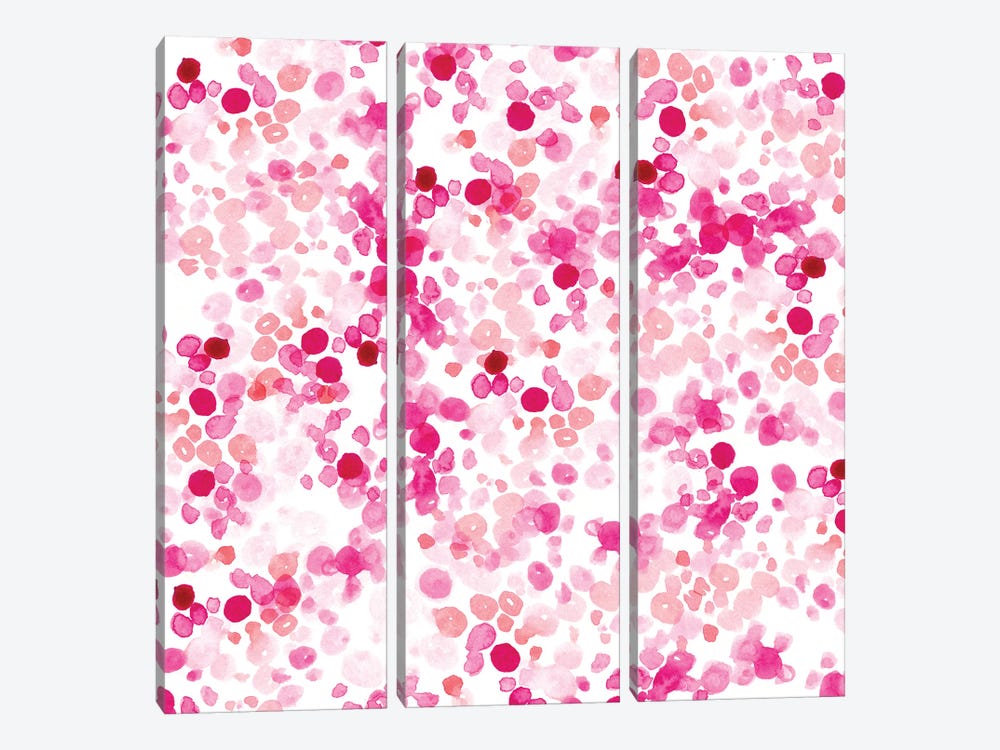 Pink Dots  3-piece Canvas Art Print