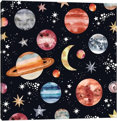 Planets Canvas Art Print - Solar System Art