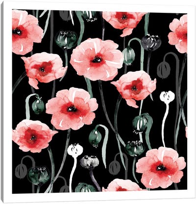 Poppies Canvas Art Print - Sara Berrenson