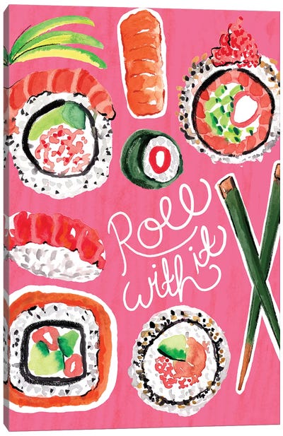 Sushi  Canvas Art Print - Witty Humor Art