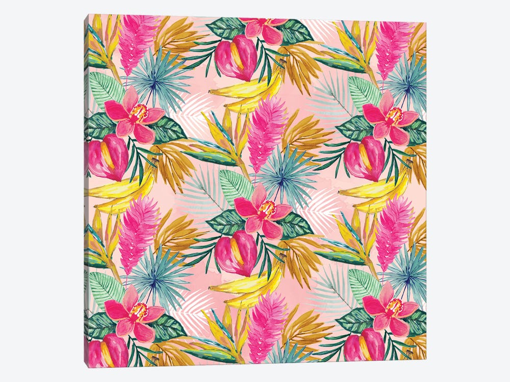 Tropical Pink by Sara Berrenson 1-piece Canvas Print