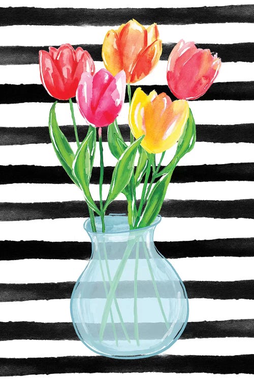 Tulips Stripes by Sara Berrenson wall art