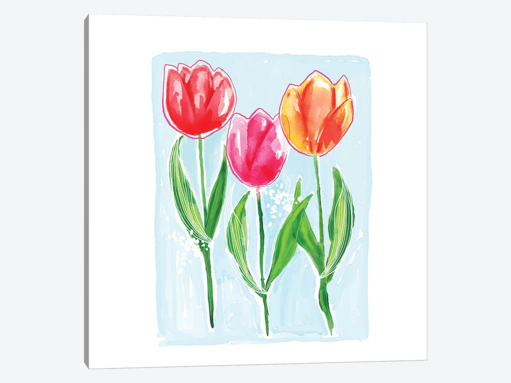 Tulips by Sara Berrenson 1-piece Canvas Print