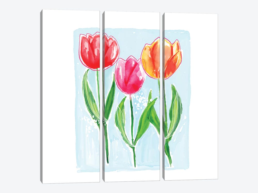 Tulips by Sara Berrenson 3-piece Art Print