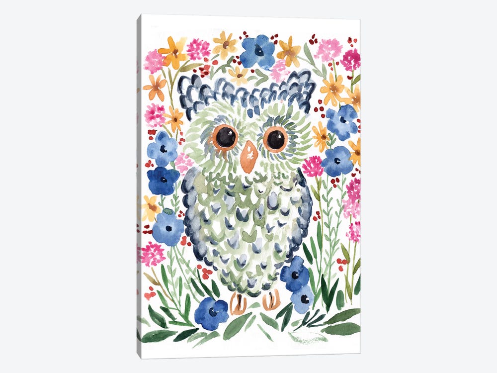 Woodland Owl by Sara Berrenson 1-piece Canvas Print