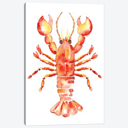 Lobster Canvas Print #SBE90} by Sara Berrenson Canvas Art