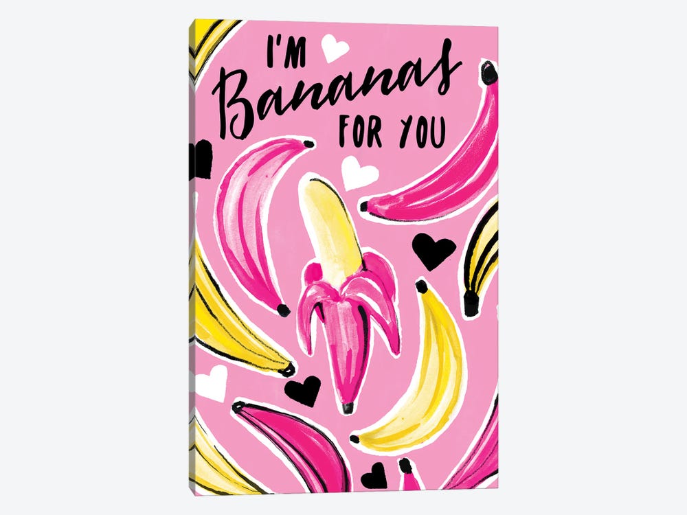Pink Bananas by Sara Berrenson 1-piece Canvas Print