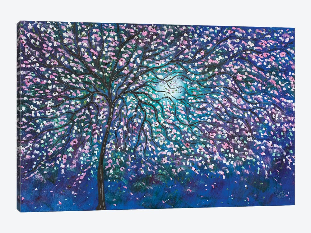 Cherry Tree Moon by Jean (Vadal) Smith-Bentson 1-piece Art Print