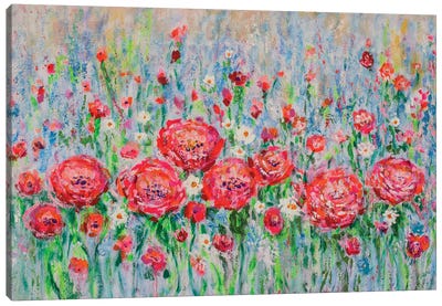 Bright Happy Bouquet Canvas Art Print - Jean (Vadal) Smith-Bentson