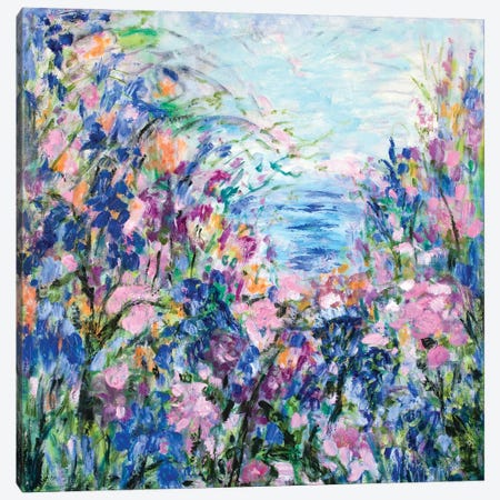 Seaside Blossoms Canvas Print #SBJ21} by Jean (Vadal) Smith-Bentson Canvas Artwork