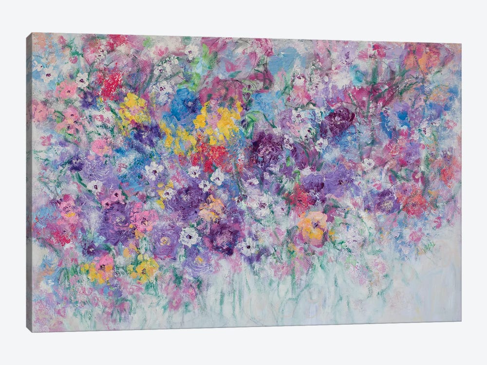 Garden Flowers by Jean (Vadal) Smith-Bentson 1-piece Art Print