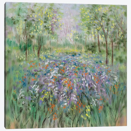 Wild Flower Meadow Canvas Print #SBJ3} by Jean (Vadal) Smith-Bentson Canvas Artwork