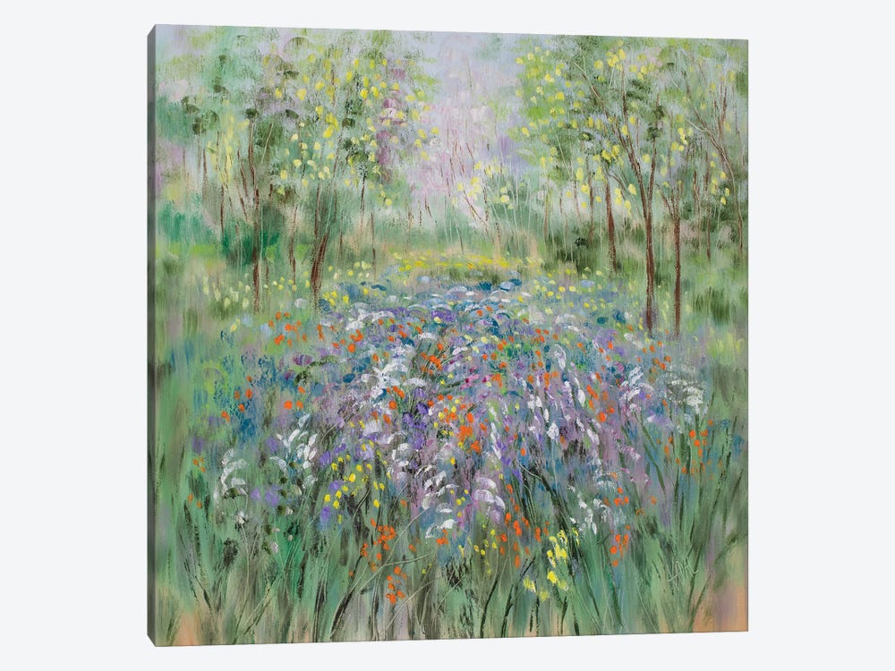 Wild Flower Meadow by Jean (Vadal) Smith-Bentson 1-piece Canvas Print