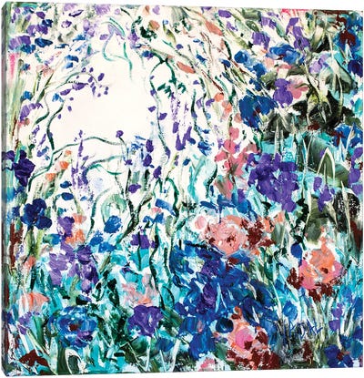Feeling Blue Canvas Art Print - Jean (Vadal) Smith-Bentson