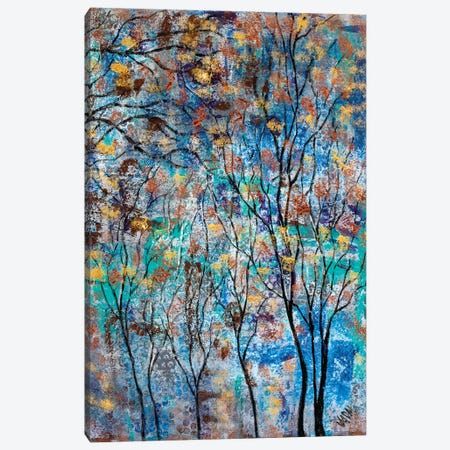 Abstract Copper Gray Trees II Canvas Print #SBJ66} by Jean (Vadal) Smith-Bentson Art Print