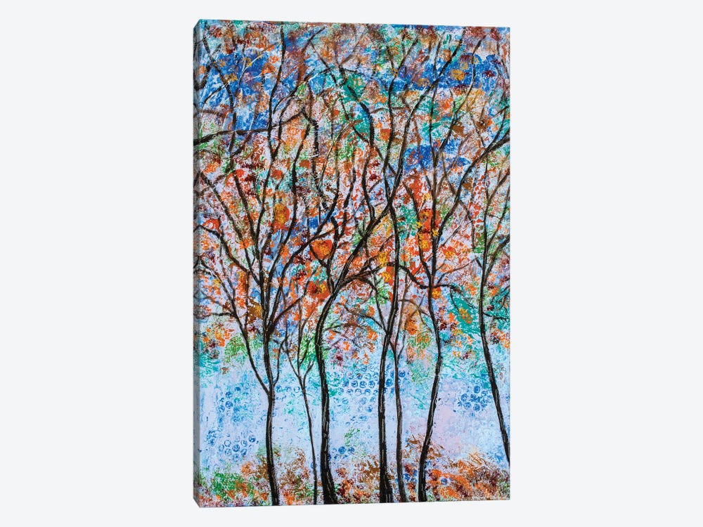 Autumn Trees Large II by Jean (Vadal) Smith-Bentson 1-piece Canvas Print