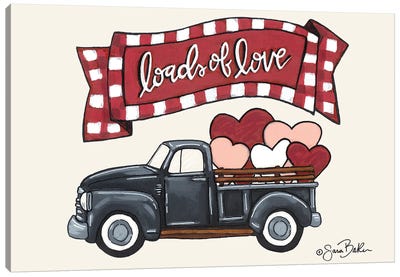 Loads Of Love Truck Canvas Art Print