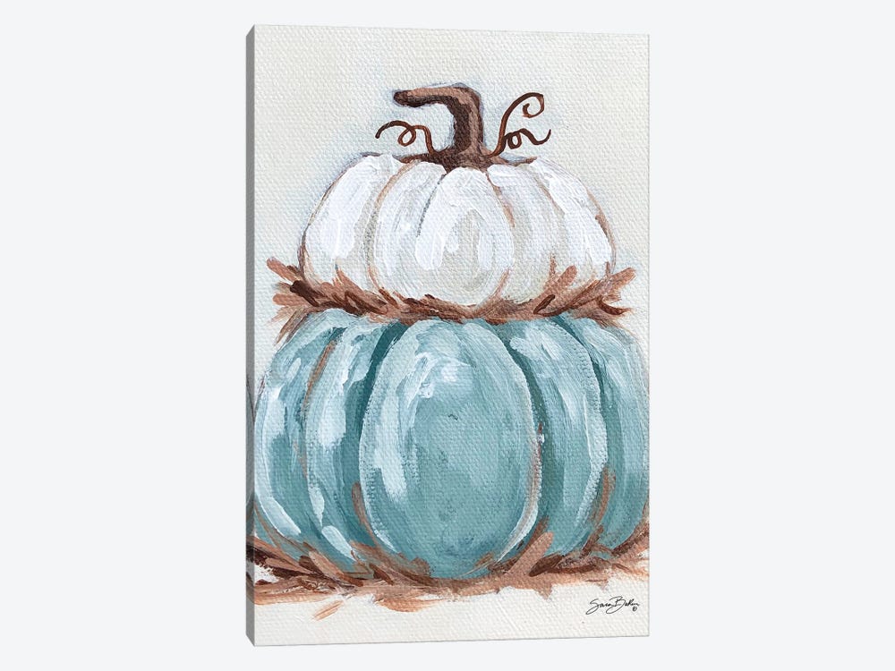 Pumpkin Stack II by Sara Baker 1-piece Canvas Artwork