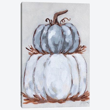Pumpkin Stack III Canvas Print #SBK37} by Sara Baker Art Print