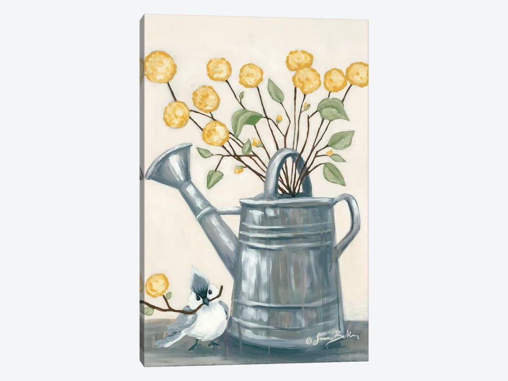 Sharing Flowers with a Friend by Sara Baker 1-piece Canvas Art