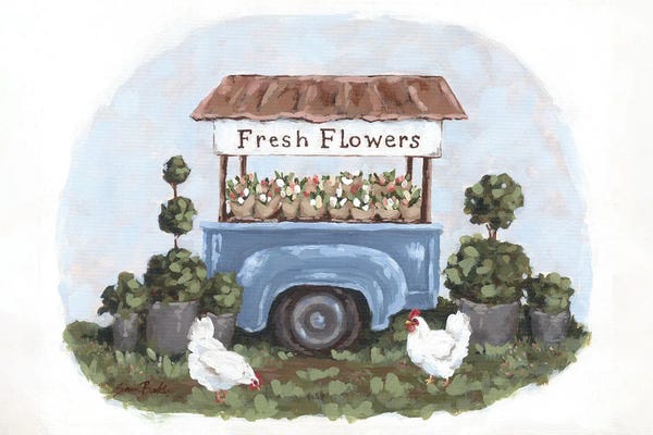 Sara Baker: Farm Fresh Flower Stand by Sara Baker