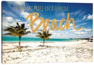 Florida Beach Canvas Art Print - Travel Art