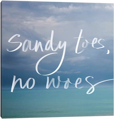 Sandy Toes Canvas Art Print - Travel Art