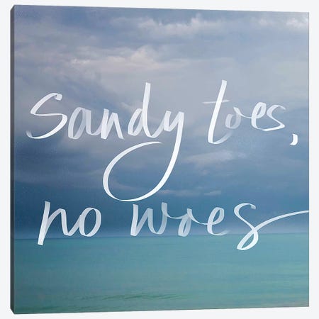 Sandy Toes Canvas Print #SBT41} by Susan Bryant Canvas Art
