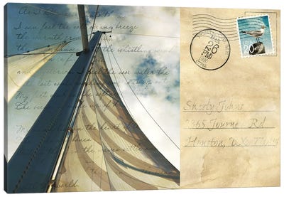 Voyage Postcard II Canvas Art Print