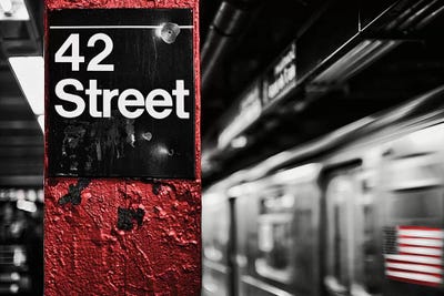 42Nd St. by Susan Bryant framed canvas print