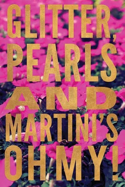 Glittery Flower III by Susan Bryant framed canvas print