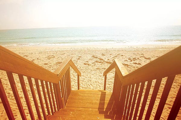 Susan Bryant: Beach Stairs by Susan Bryant
