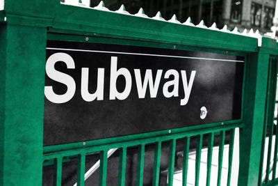 Subway by Susan Bryant framed canvas print