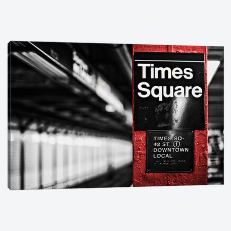 Times Square Canvas Print #SBT81} by Susan Bryant Canvas Wall Art