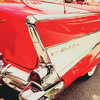 Vintage Red by Susan Bryant framed canvas print