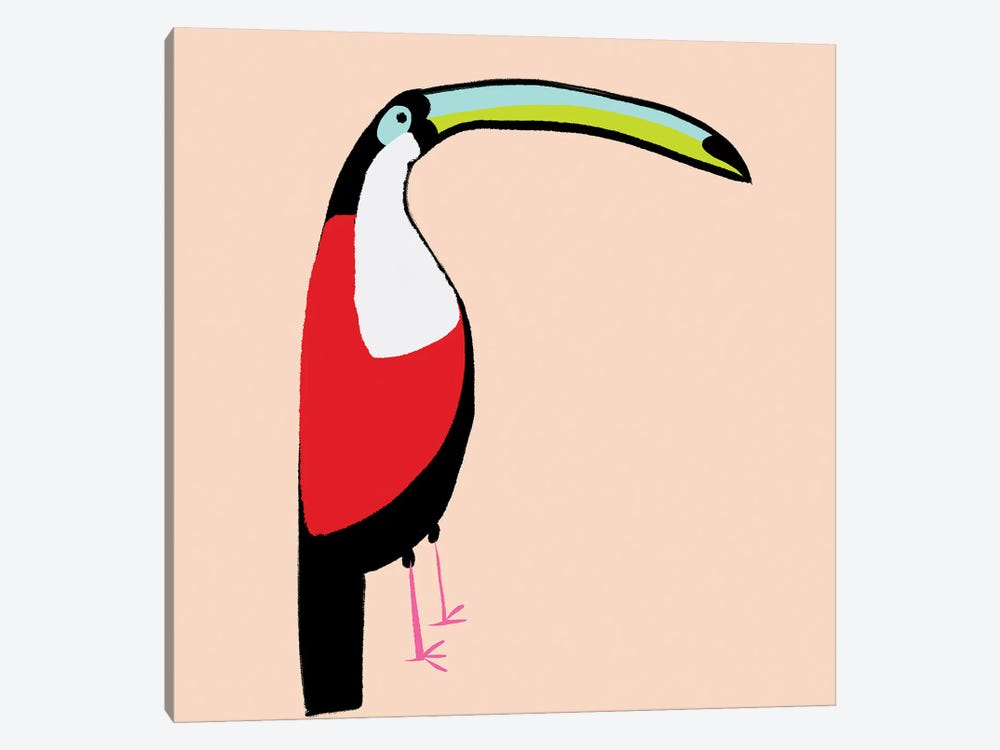 Abstract Toucan by Susan Bryant 1-piece Canvas Wall Art