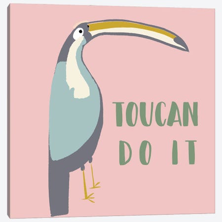 Toucan Can Do It Canvas Print #SBT95} by Susan Bryant Canvas Art