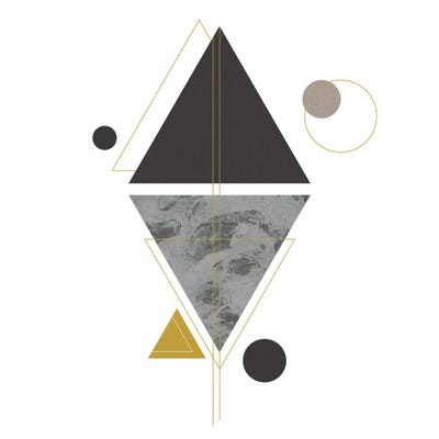 Deco Black Triangle by Sabrina Balbuena canvas print