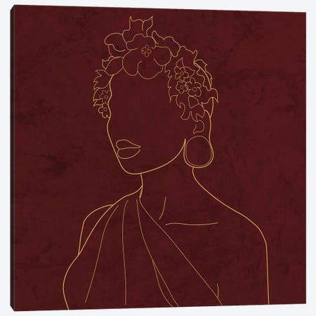 Africa Live Collection African Woman Canvas Print #SBU23} by Sabrina Balbuena Art Print