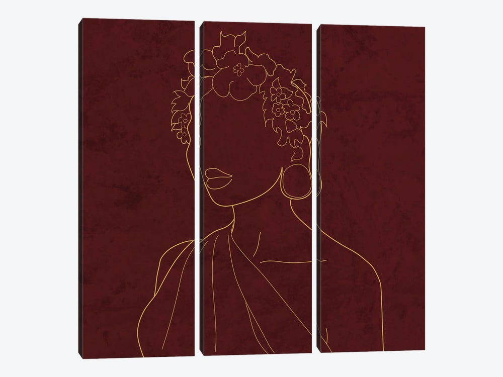 Africa Live Collection African Woman by Sabrina Balbuena 3-piece Canvas Wall Art