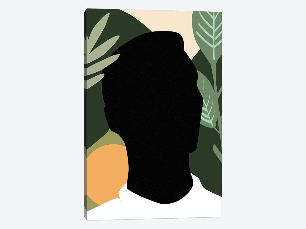 Black Lives Matter Tropical Man by Sabrina Balbuena 1-piece Canvas Art