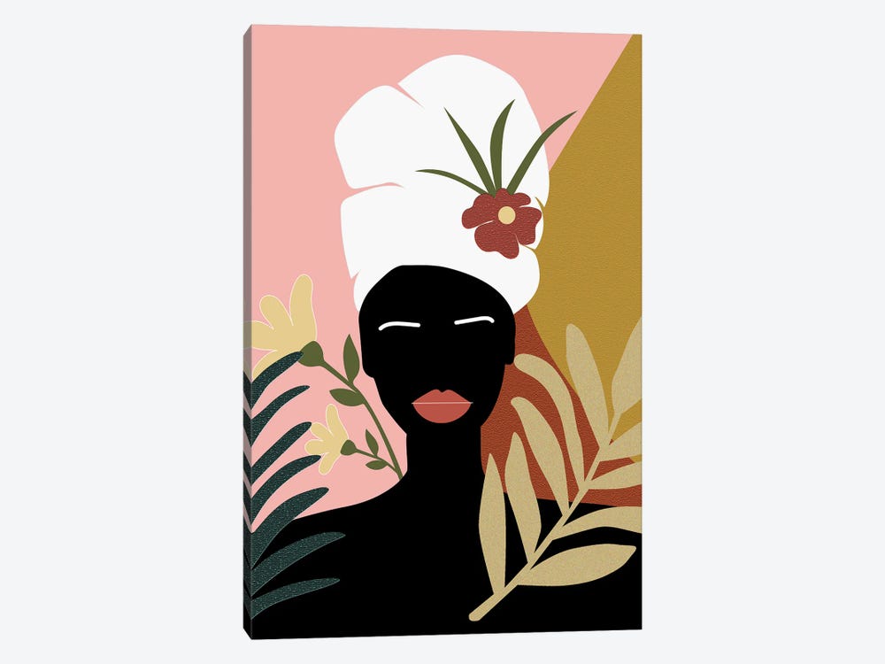 Black Lives Matter Tropical Woman by Sabrina Balbuena 1-piece Canvas Art
