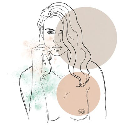 Blond Girl Portrait by Sabrina Balbuena canvas print